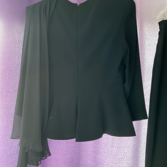 Daymor Couture Black Formal Skirt w/Sequin Jacket - Picture 5 of 6